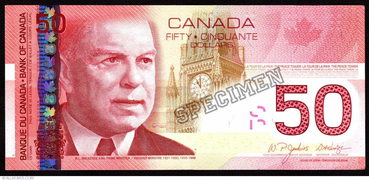 Canadian dollar50 Canadian Dollars 2004